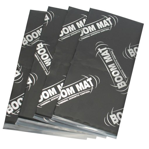 DEI Boom Mat Speaker Performance Kit - Four 6 x 12.5" Sheets - 1/2" Thick - Silver