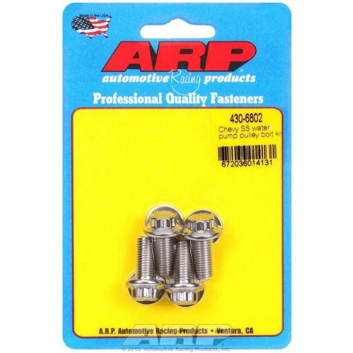 ARP Chevy Stainless Steel Water Pump Pulley Bolt Kit