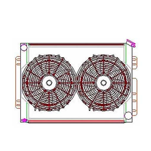 Griffin Thermal Products Radiator Combo Unit GM A & F Body w/o Trans Clr