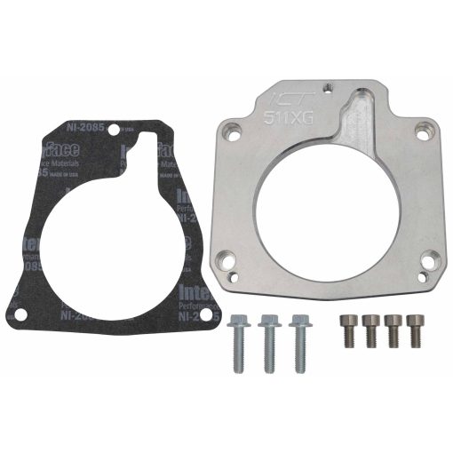 ICT Billet Throttle Body Adapter - Gasket/Hardware - Aluminum - GM LS-Series