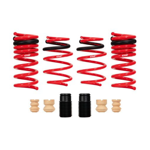 Eibach Springs Sportline Suspension Spring Kit Lowering 4 Coil Springs Black Powder Coat - GT