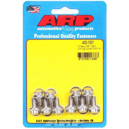 ARP Stainless Steel Timing Cover Bolt Kit - 12-Point - BB Chevy, SB Chevy