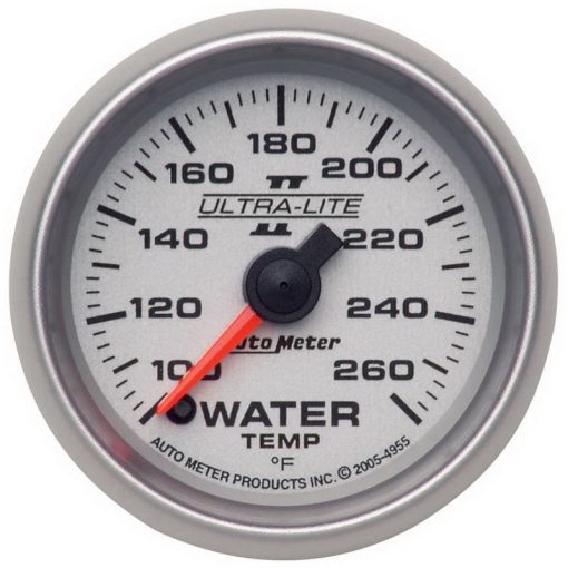 Auto Meter Ultra-Lite II Electric Water Temperature Gauge - 2-1/16"