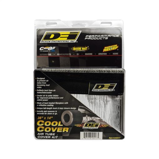 DEI Cool Cover Intake Tube Heat Shield - 36 x 14 in - Hook and Loop Closure - Silver - Up to 4-1/2 in Tubing - Image 5