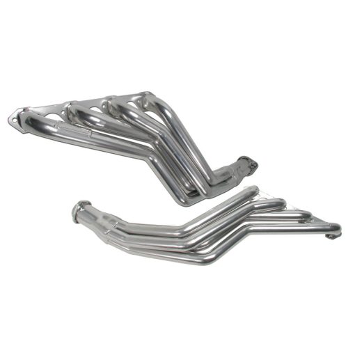 BBK Performance Long Tube Headers - 1-5/8" Primary - 2-1/2" Collector - Steel - Metallic Ceramic - Small Block Ford