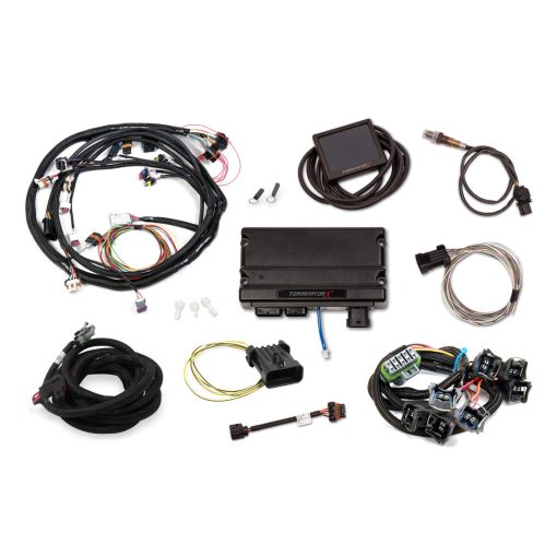 Holley EFI Terminator X Engine Control Module - 3.5" Touchscreen - Wiring Harness - Big Block/SB Ford