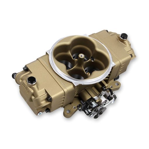 Holley EFI Terminator Stealth Throttle Body - Replacement - 950 CFM - Square Bore - 4-Barrel - Billet Aluminum - Gold - Stealth Terminator EFI