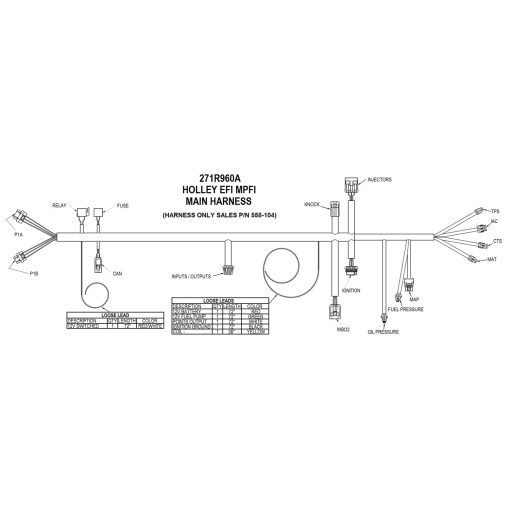 Holley EFI HP ECU & Harness - Ford MPFI NTK - Image 3