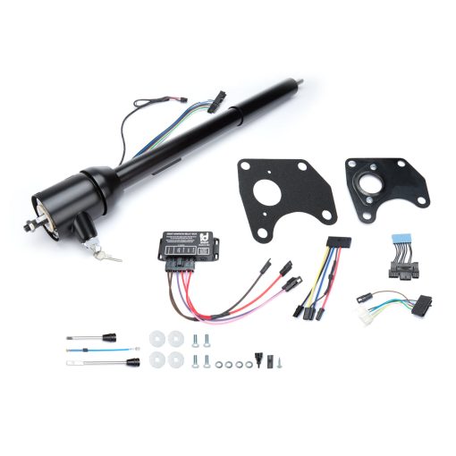 ididit Retrofit Tilt Steering Column - Hazard/Key/Turn Signal - Black - Mopar B-Body 1970