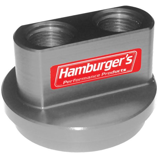 Hamburger's Performance Billet Oil Filter Bypass Adapters - Chevy V-8 - 13/16"-16 and 3-3/16" I.D./3-7/16" O.D. O-Ring