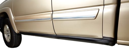 Bushwacker Trail Armor Rocker Panel and Sill Plate Guard - Black - GM Fullsize Truck 2007-13 Extended Cab - Image 2