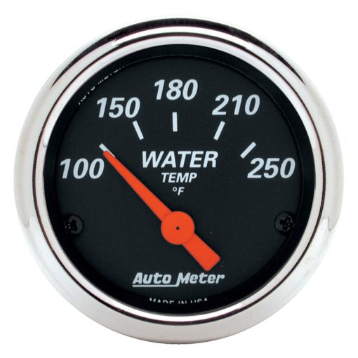 Auto Meter Designer Black Water Temperature Gauge - 2-1/16"