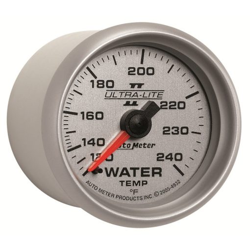 Auto Meter 2-1/16" Ultra-Lite II Water Temperature Gauge - 120-240° - Image 2