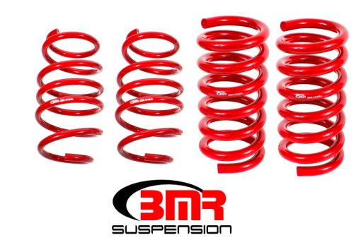 BMR Suspension Lowering Springs - Handling Version - Red - 2015-17 Mustang