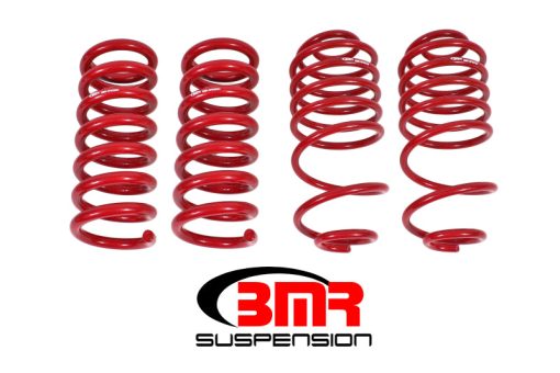 BMR Suspension Lowering Springs - 1.5" Drop  - Red - 1978-87 GM G-Body