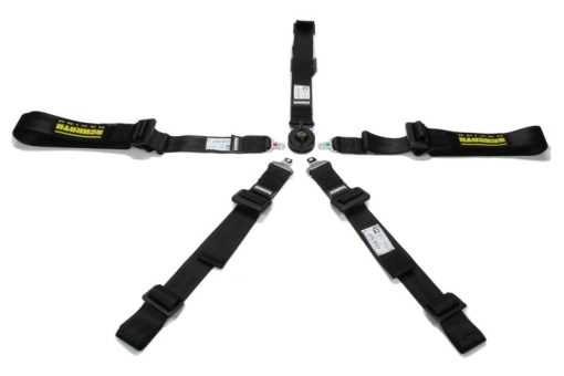 Schroth Profi 2x2 Harness - 5-Point - Pull Up Lap - Black