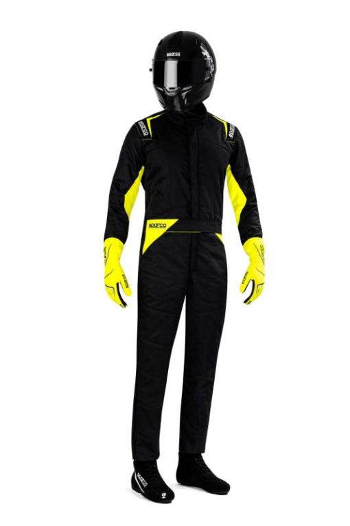 Sparco Sprint Suit - Black/Yellow - Image 2