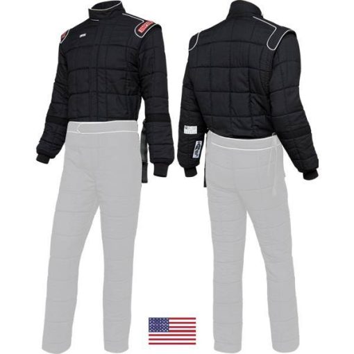 Simpson Drag Racing Jacket - SFI 15 - Arm Restraints - Black - Image 2