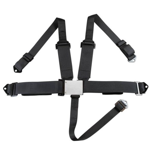 Zamp 5-Point Latch & Link Harness - Individual HANS/HNR Ready Harness / 3" Lap - Pull Down Adjust - Bolt-In/Wrap Around - Black - Image 2