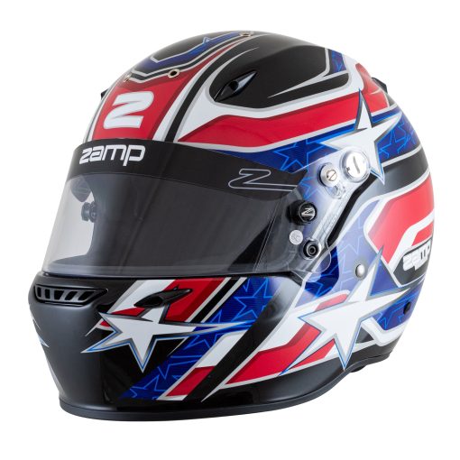 Zamp ZR-72 Helmet - Black/Red/Blue