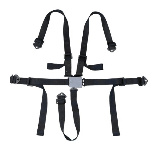 Zamp 5-Point Youth Latch & Link Harness - 2" - Pull Up Adjust -SFI 16.2 - Bolt-In/Wrap Around - Black - Image 2