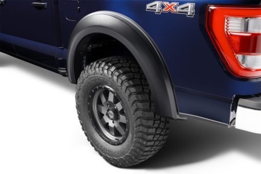 Bushwacker Extend-A-Fender Fender Flare - Front/Rear - 2 in Wide Front/2.2 in Wide Rear - Black - Ford Fullsize Truck 2021 - Image 3