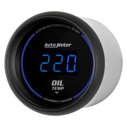 Auto Meter 2-1/16" Cobalt Oil Temp Gauge - Digital 340° F - Image 2