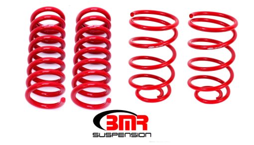 BMR Suspension Lowering Springs - 2" Drop  - Red - 1964-66 GM A-Body